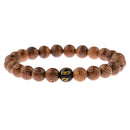 Hot Men Natural Wood Beads Cross Bracelets Onyx Meditation Prayer Bead Bracelet Women Wooden Yoga Jewelry Homme