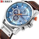 Reloj de cuarzo cronógrafo de lujo de marca superior, relojes deportivos para hombre, reloj de pulsera militar para hombre, reloj CURREN relogio masculino