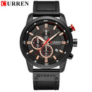 Reloj de cuarzo cronógrafo de lujo de marca superior, relojes deportivos para hombre, reloj de pulsera militar para hombre, reloj CURREN relogio masculino