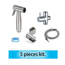Hand-WC-Bidet-Sprühset Kit Edelstahl-Hand-Bidet-Wasserhahn für Badezimmer-Handsprüher-Duschkopf selbstreinigend
