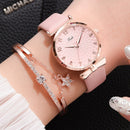 Pulsera de lujo para mujer, relojes de cuarzo para mujer, reloj magnético para mujer, vestido deportivo, reloj de pulsera con esfera rosa, reloj femenino