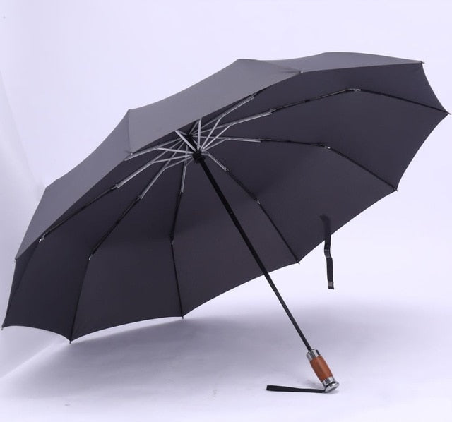 Echte Marke Großer Taschenschirm Regen 1,2 Meter Geschäftsmänner Automatische Regenschirme Winddichter Sonnenschirm für Männer Dunkelblau und Schwarz