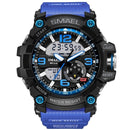 Reloj militar SMAEL para hombre, reloj de pulsera resistente al agua de 50m, reloj LED de cuarzo, relojes masculinos 1617, relojes deportivos digitales para hombre