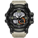 Reloj militar SMAEL para hombre, reloj de pulsera resistente al agua de 50m, reloj LED de cuarzo, relojes masculinos 1617, relojes deportivos digitales para hombre