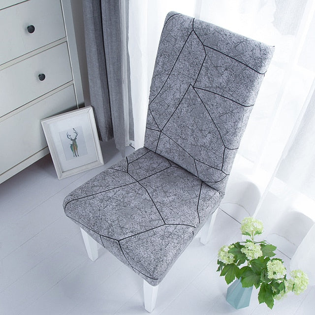 Plain Dining Chair Cover Spandex Elastic Chair Slipcover Case Stretch Seat Cover for Wedding Hotel Banquet Living Room