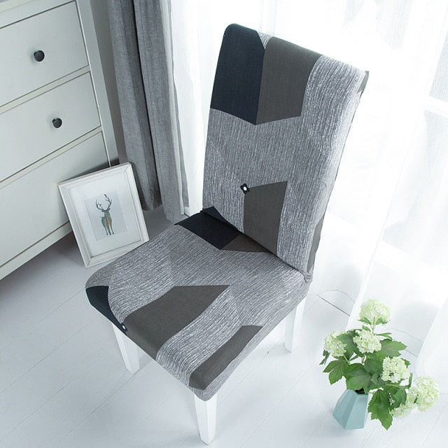 Plain Dining Chair Cover Spandex Elastic Chair Slipcover Case Stretch Seat Cover for Wedding Hotel Banquet Living Room