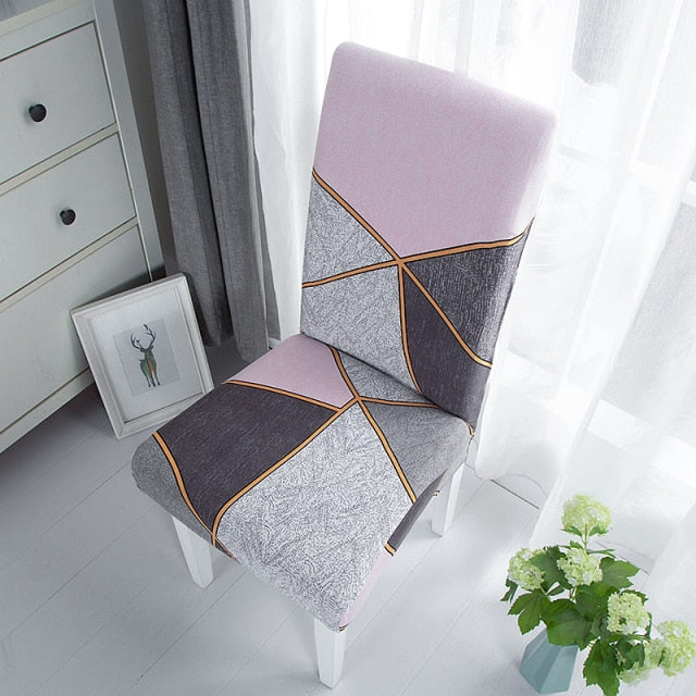 Plain Dining Chair Cover Spandex Elastic Chair Slipcover Case Stretch Seat Cover for Wedding Hotel Banquet Living Room