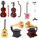 Mikrofon Phonograph Gitarre Violine Trompete Saxophon Trommel Puppe Musikinstrument für Puppen Musikhaus Barpuppe Zubehör