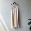 Spring summer 2020 Woman Tank Dress Casual Satin Sexy Camisole Elastic Female Home Beach Dresses v-neck camis sexy dress