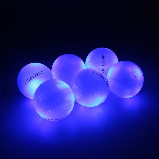 CRESTGOLF pelotas de Golf Led impermeables 4 unids/pack para entrenamiento nocturno Material de alta dureza para pelotas de práctica de Golf 2021 lo más nuevo