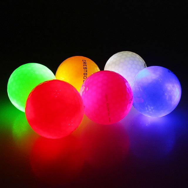 CRESTGOLF Wasserdichte LED-Golfbälle 4 Stück/Packung für Nachttraining Material mit hoher Härte für Golf-Übungsbälle 2021 Das Neueste