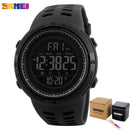 Reloj deportivo SKMEI a la moda para exteriores, relojes multifunción para hombre, reloj despertador Chrono 5Bar, reloj Digital resistente al agua, reloj para hombre 1251