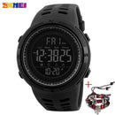 Reloj deportivo SKMEI a la moda para exteriores, relojes multifunción para hombre, reloj despertador Chrono 5Bar, reloj Digital resistente al agua, reloj para hombre 1251
