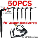 Greenhouse Drip Irrigation 4-way 3/5mm  Drip Arrow 2-way Transmitter Irrigation Watering System for Pot Garden Lawn 10set/20set