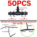 Greenhouse Drip Irrigation 4-way 3/5mm  Drip Arrow 2-way Transmitter Irrigation Watering System for Pot Garden Lawn 10set/20set