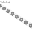 Chzimade 100x3CM Flower Heat-transfer Reflective Tape Stciker Vinyl Film DIY Iron On Fabric Clothing Accessories