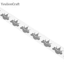 Chzimade 100x3CM Flower Heat-transfer Reflective Tape Stciker Vinyl Film DIY Iron On Fabric Clothing Accessories