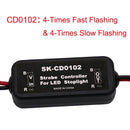 1Pcs GS-100A Brake Lights Strobe Controller LED Tail Light Controller Box with Fast and Slow Flash Warning Function