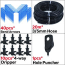 Greenhouse Drip Irrigation 4-way 3/5mm  Drip Arrow 2-way Transmitter Irrigation Watering System for Pot Garden Lawn 10set/20set