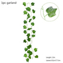 Green Eucalyptus Leaves Garland Wisteria Artificial Flowers Rattan Fake Plant Silk Leaf Vines For Wedding Birthday Party Decor