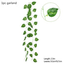 Green Eucalyptus Leaves Garland Wisteria Artificial Flowers Rattan Fake Plant Silk Leaf Vines For Wedding Birthday Party Decor