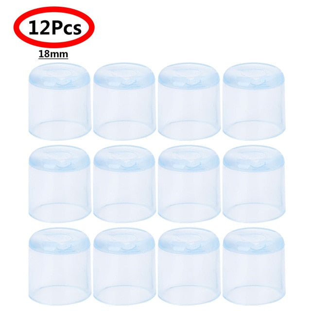 12 Uds. De goma para muebles, pies, mesas, sillas, patas, tapas para extremos, cubiertas, puntas, protectores de suelo para interior, hogar, exterior, Patio, jardín, oficina