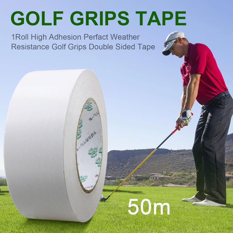 Cinta de agarre de Golf de doble cara CRESTGOLF para instalación de agarre de palos de Golf cinta de Putter de tira de agarre de Golf 2 "* 50 m/1" * 50 m/2 "* 0,2 m