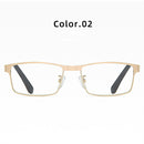 YOOSKE, gafas de lectura de negocios de acero inoxidable para hombres, para lectores, gafas ópticas presbiópicas para hombres + 1,0 1,5 2,0 2,5 3 3,5 4,0