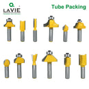 LAVIE 12pcs 8mm Router Bit Set Trimming Straight Milling Cutter Wood Bits Tungsten Carbide Cutting Woodworking Trimming MC02006