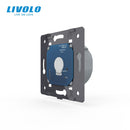 Livolo la base del interruptor de luz de pared de pantalla táctil envío gratis, estándar de la UE, CA 220 ~ 250 V, VL-C701