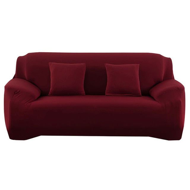Funda de sofá elástica, funda de sofá Extensible, fundas de sofá seccionales de Color sólido individual/dos/tres/cuatro asientos en forma de L, necesita comprar 2 uds.
