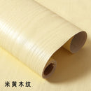 PVC Wood Grain Wallpaper Self Adhesive Waterproof Furniture Stickers Contact Paper Dormitory Kitchen Door Cabinet Desktop Decor