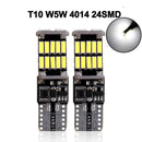 2x Car Signal Light T15 W16W LED Bulb T10 W5W 4014 LED Lights Canbus No error High Power White DC 12V Reverse Back Parking Lamps