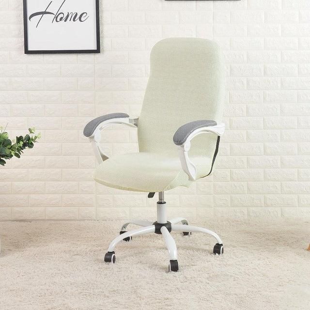 Cover for Computer Chair  Water Resistant Jacquard Office Chair Slipcover Elastic for Home Armchair 1PC  sillas de oficina