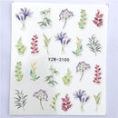 YWK 1 PC Transparent Color Flower Water Transfer Sticker Nail Art Decals DIY Fashion Wraps Tips Manicure Tools