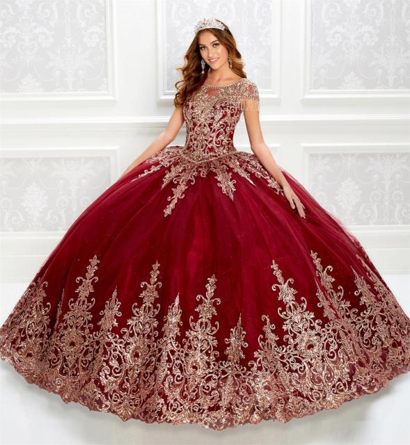 2020 Borgoña Quinceañera vestidos con encaje envolvente apliques florales cuentas vestido de fiesta Quinceañera فساتين personalizado dulce 16 vestidos
