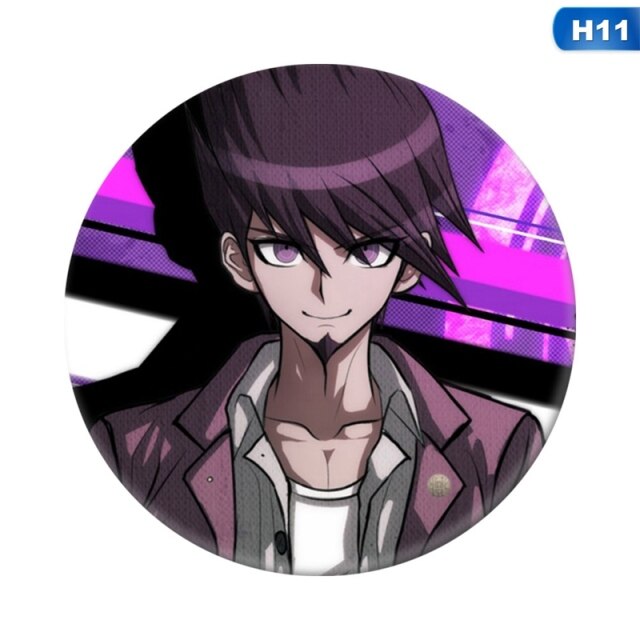 Anime Danganronpa Monokuma Naegi Makoto Kirigiri Kyouko Maizono Sayaka Insignias Broche Iconos