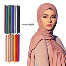 Modischer Hijab-Schal aus modalem Baumwolljersey, langer muslimischer Schal, einfarbig, weich, Turban, Krawatte, Kopfwickel für Frauen, Afrika, Stirnband, 170 x 60 cm