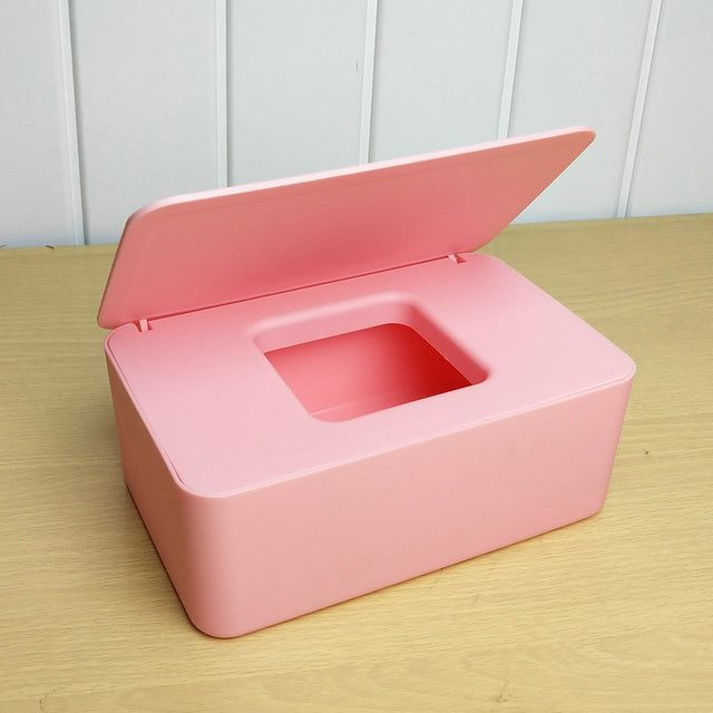 1 Stück Haushalt Kunststoff staubdichte Abdeckung Tissue-Box Desktop-Dichtung Home Office Dekoration Feuchttücherbox