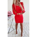 Sexy Pearl Dress  Long Sleeve Spring Autumn Winter Women Dresses Casual  O Neck Bodycon Pencil Dresses
