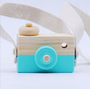 New Children Wooden Camera Toys Hanging Camera Photography Decoration Children Educational Toys for  Birthday Christmas Gifts