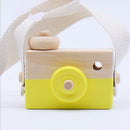 New Children Wooden Camera Toys Hanging Camera Photography Decoration Children Educational Toys for  Birthday Christmas Gifts