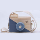 New Children Wooden Camera Toys Hanging Camera Photography Decoration Children Educational Toys for  Birthday Christmas Gifts