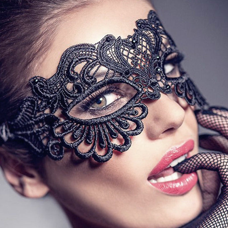 ¡¡¡VENTAS CALIENTES!!! Mujeres Hollow Lace Masquerade Face Mask Princess Prom Party Props Disfraz Halloween Masquerade Mask Mujeres Sexy