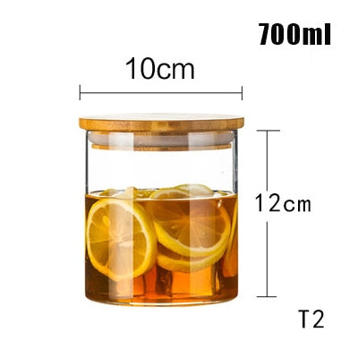 Einmachglas für Gewürze, Glas, transparenter Behälter, Gläser mit Deckel, Keksdose, Küchengläser und Deckel, kleine Größe