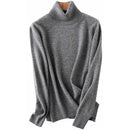 100% Merino Wool Women Turtleneck Sweater 2020 Autumn Winter Warm Soft knitted Pullover Femme Jumper Women Cashmere Sweater