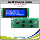 English / Japanese / Russian / European 204 20X4 2004 Character LCD Module Display Screen LCM with LED Backlight