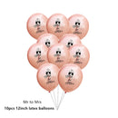 Decoraciones de boda Oro rosa Novia a ser Carta Foil Ballon Novia Velo Sash Diadema Despedida de soltera Suministros para fiesta de despedida de soltera