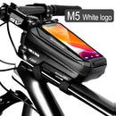 WILD MAN New Bike Bag Frame Front Top Tube Bolsa de ciclismo Impermeable 6.6in Funda de teléfono Bolsa de pantalla táctil MTB Pack Accesorios de bicicleta