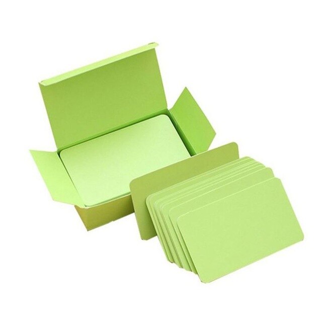 100 Pieces Black Cards White Blank Card Christmas Valentine's Day DIY Paper Box New
